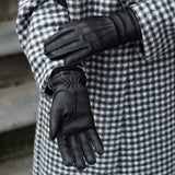 Vittoria (schwarz) - Handschuhe aus amerikanischem Hirschleder mit Kaschmirfutter