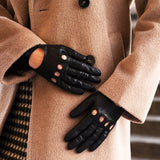 Autohandschuhe Damen Schwarz - Handgefertigt in Italien – Luxus Lederhandschuhe - Handgefertigt in Italien – Fratelli Orsini® - 4