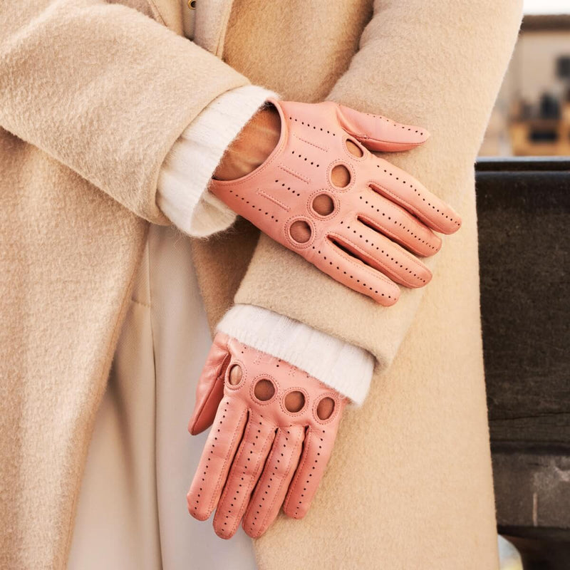 Autohandschuhe Damen Rosa - Handgefertigt in Italien – Luxus Lederhandschuhe - Handgefertigt in Italien – Fratelli Orsini® - 3