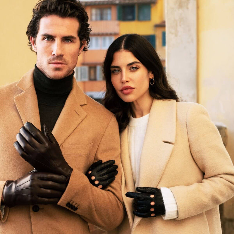 Autohandschuhe Damen Schwarz - Handgefertigt in Italien – Luxus Lederhandschuhe - Handgefertigt in Italien – Fratelli Orsini® - 6
