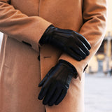 Lederhandschuhe Schwarz Herren Touchscreen - Handgefertigt in Italien – Luxus Lederhandschuhe - Handgefertigt in Italien – Fratelli Orsini® - 10