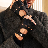 Autohandschuhe Herren Schwarz - Hirschleder - Handgefertigt in Italien – Luxus Lederhandschuhe - Handgefertigt in Italien – Fratelli Orsini® - 3