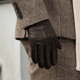 Giovanni (Braun) - Lammleder-Handschuhe mit Kaschmirfutter & Touchscreen-Funktion