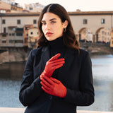 Lederhandschuhe Rot Damen Kaschmir - Handgefertigt in Italien – Luxus Lederhandschuhe - Handgefertigt in Italien – Fratelli Orsini® - 6