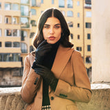 Lederhandschuhe Schwarz Damen Kaschmir - Handgefertigt in Italien – Luxus Lederhandschuhe - Handgefertigt in Italien – Fratelli Orsini® - 10