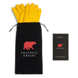 Lorenzo (Schwarz) - Handschuhe aus Hirschleder (American Deerskin) mit Kaschmirfutter