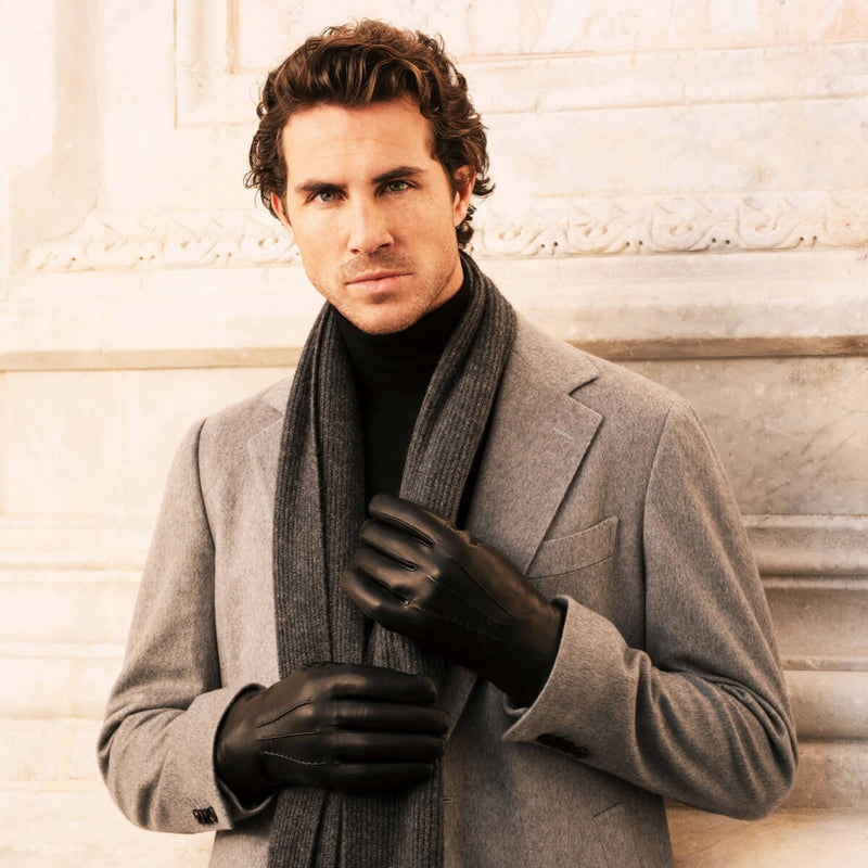 Lederhandschuhe Schwarz - Touchscreen - Handgefertigt in Italien – Luxus Lederhandschuhe - Handgefertigt in Italien – Fratelli Orsini® - 6