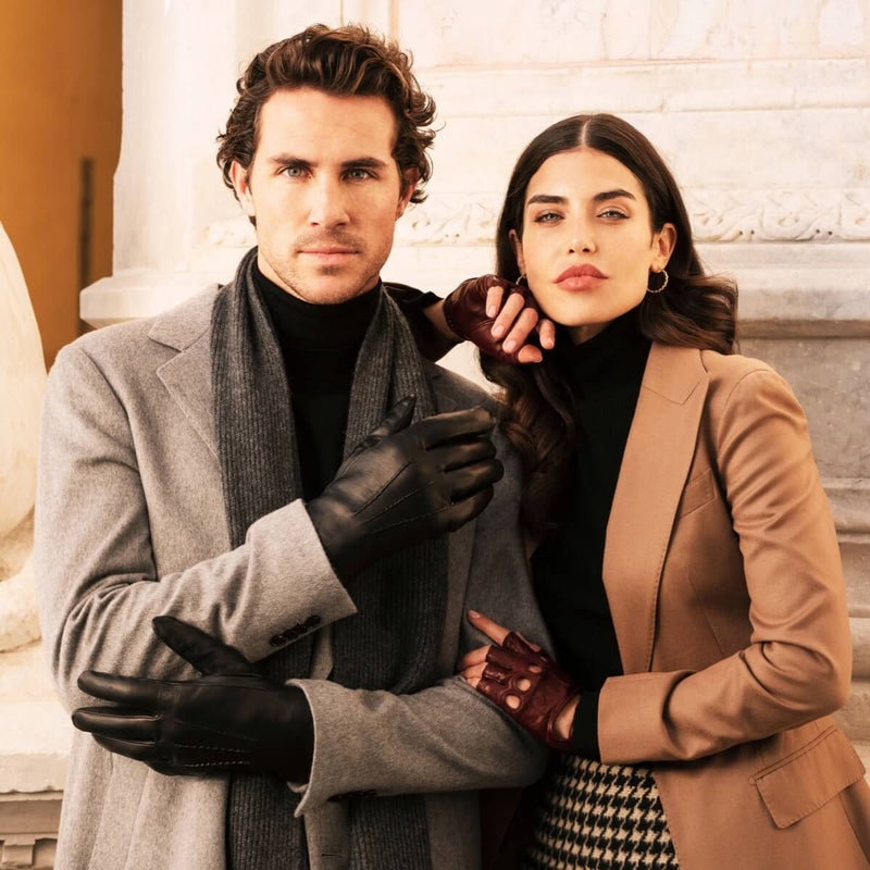 Lederhandschuhe Schwarz - Touchscreen - Handgefertigt in Italien – Luxus Lederhandschuhe - Handgefertigt in Italien – Fratelli Orsini® - 8