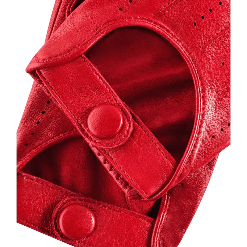 Autohandschuhe Damen Rot - Handgefertigt in Italien – Luxus Lederhandschuhe - Handgefertigt in Italien – Fratelli Orsini® - 3