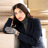 Autohandschuhe Damen Grau - Handgefertigt in Italien – Luxus Lederhandschuhe - Handgefertigt in Italien – Fratelli Orsini® - 2