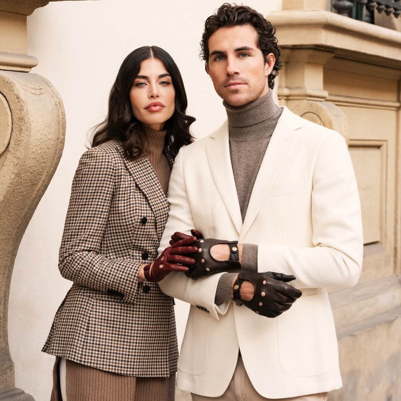 Autohandschuhe Damen Cordovan - Handgefertigt in Italien – Luxus Lederhandschuhe - Handgefertigt in Italien – Fratelli Orsini® - 4