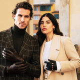 Autohandschuhe Damen Schwarz - Handgefertigt in Italien – Luxus Lederhandschuhe - Handgefertigt in Italien – Fratelli Orsini® - 8