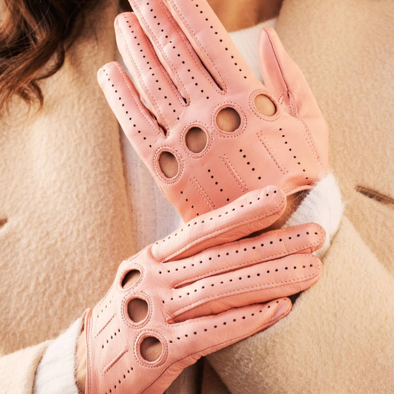 Autohandschuhe Damen Rosa - Handgefertigt in Italien – Luxus Lederhandschuhe - Handgefertigt in Italien – Fratelli Orsini® - 5