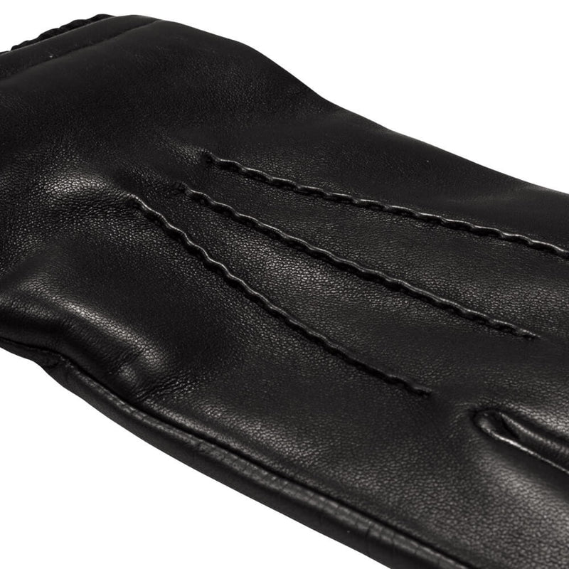 Lederhandschuhe Schwarz Herren Touchscreen - Handgefertigt in Italien – Luxus Lederhandschuhe - Handgefertigt in Italien – Fratelli Orsini® - 3