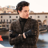 Lederhandschuhe Schwarz Herren Gefüttert - Handgefertigt in Italien – Luxus Lederhandschuhe - Handgefertigt in Italien – Fratelli Orsini® - 8