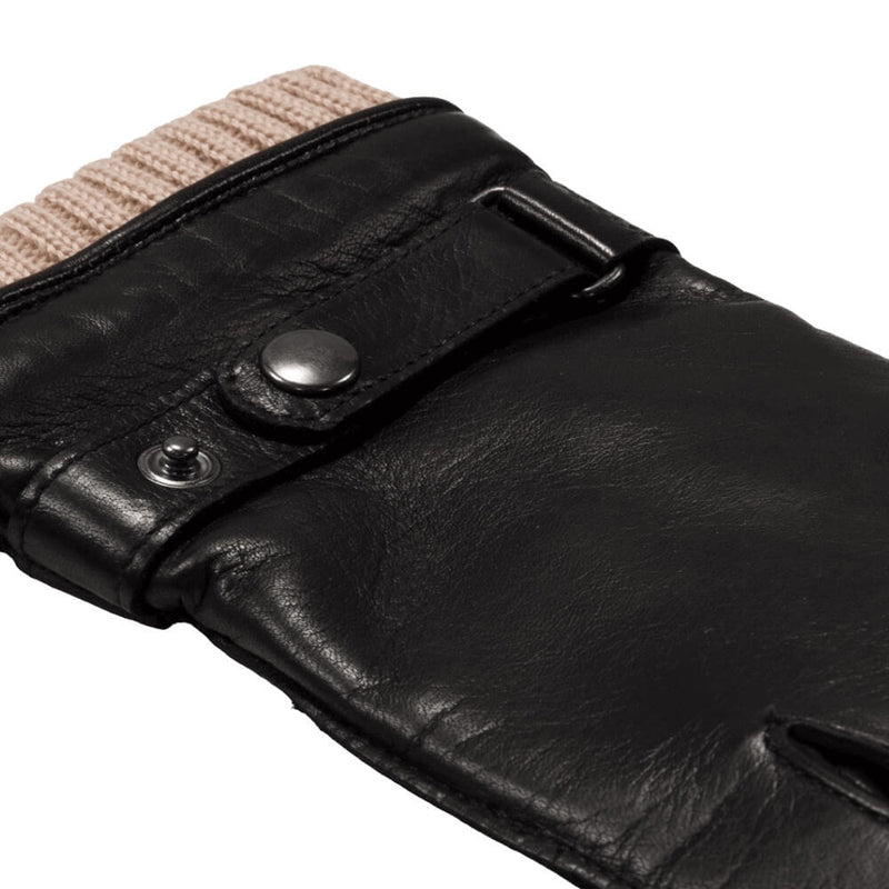 Lederhandschuhe Schwarz Herren Gefüttert - Handgefertigt in Italien – Luxus Lederhandschuhe - Handgefertigt in Italien – Fratelli Orsini® - 3