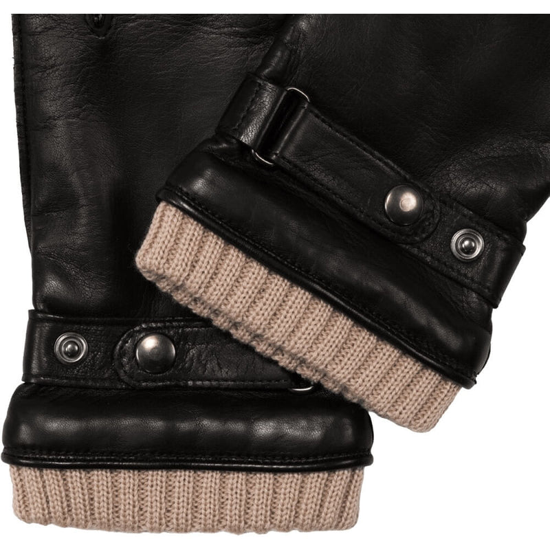 Lederhandschuhe Schwarz Herren Gefüttert - Handgefertigt in Italien – Luxus Lederhandschuhe - Handgefertigt in Italien – Fratelli Orsini® - 4