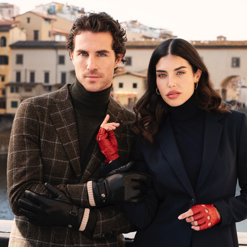 Lederhandschuhe Schwarz Herren Gefüttert - Handgefertigt in Italien – Luxus Lederhandschuhe - Handgefertigt in Italien – Fratelli Orsini® - 10