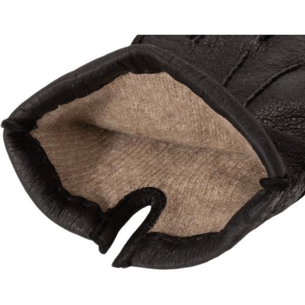 Peccary Lederhandschuhe Schwarz - Kaschmir - Handgefertigt in Italien – Luxus Lederhandschuhe - Handgefertigt in Italien – Fratelli Orsini® - 2