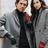 Lederhandschuhe Herren Schwarz - Braunes Fell – Luxus Lederhandschuhe - Handgefertigt in Italien – Fratelli Orsini® - 9