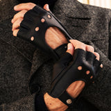 Autohandschuhe Herren Schwarz - Hirschleder - Handgefertigt in Italien – Luxus Lederhandschuhe - Handgefertigt in Italien – Fratelli Orsini® - 7