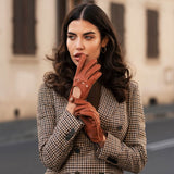 Autohandschuhe Damen Braun - Hirschleder - Handgefertigt in Italien – Luxus Lederhandschuhe - Handgefertigt in Italien – Fratelli Orsini® - 3