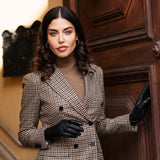 Lederhandschuhe Schwarz Damen Kaschmir - Handgefertigt in Italien – Luxus Lederhandschuhe - Handgefertigt in Italien – Fratelli Orsini® - 4