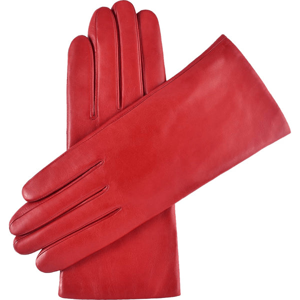 Lederhandschuhe Rot Damen Kaschmir - Handgefertigt in Italien – Luxus Lederhandschuhe - Handgefertigt in Italien – Fratelli Orsini® - 1