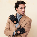 Autohandschuhe Herren Dunkelbraun - Handgefertigt in Italien – Luxus Lederhandschuhe - Handgefertigt in Italien – Fratelli Orsini® - 5