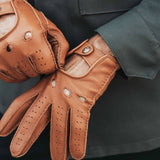 Autohandschuhe Herren Braun - Hirschleder - Handgefertigt in Italien – Luxus Lederhandschuhe - Handgefertigt in Italien – Fratelli Orsini® - 5