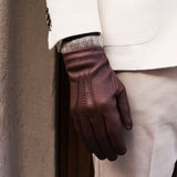 Lederhandschuhe Braun Herren - Hirschleder - Handgefertigt in Italien – Luxus Lederhandschuhe - Handgefertigt in Italien – Fratelli Orsini® - 7