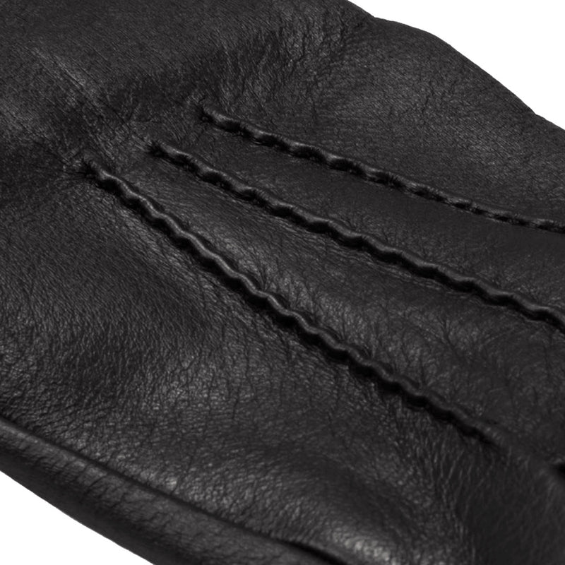 Lederhandschuhe Schwarz - Hirschleder - Handgefertigt in Italien – Luxus Lederhandschuhe - Handgefertigt in Italien – Fratelli Orsini® - 4