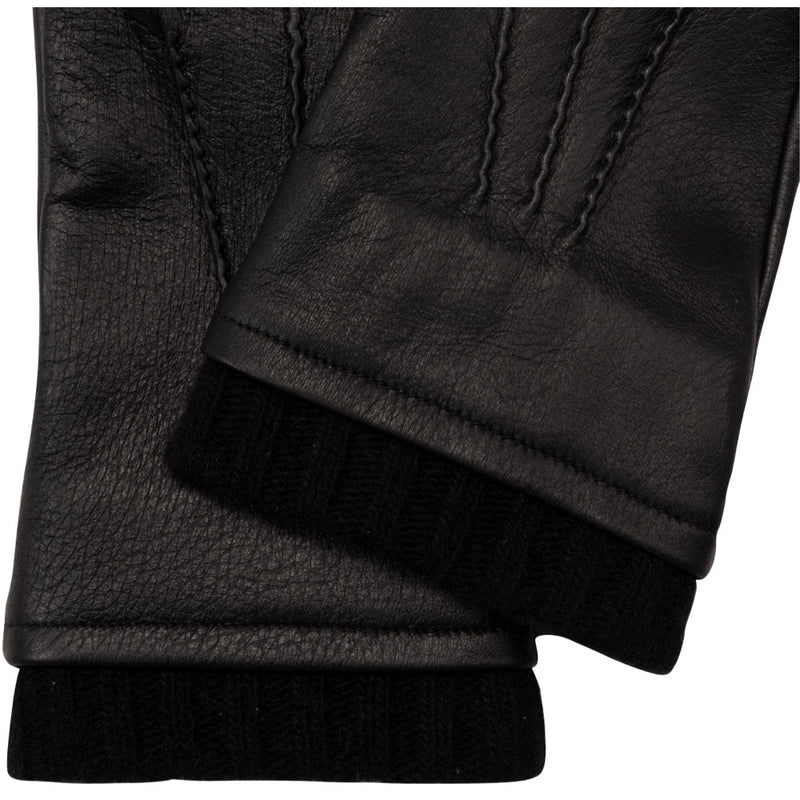 Lederhandschuhe Schwarz - Hirschleder - Handgefertigt in Italien – Luxus Lederhandschuhe - Handgefertigt in Italien – Fratelli Orsini® - 3
