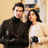 Lederhandschuhe Herren Braun - Braunes Fell - Handgefertigt in Italien – Luxus Lederhandschuhe - Handgefertigt in Italien – Fratelli Orsini® - 9