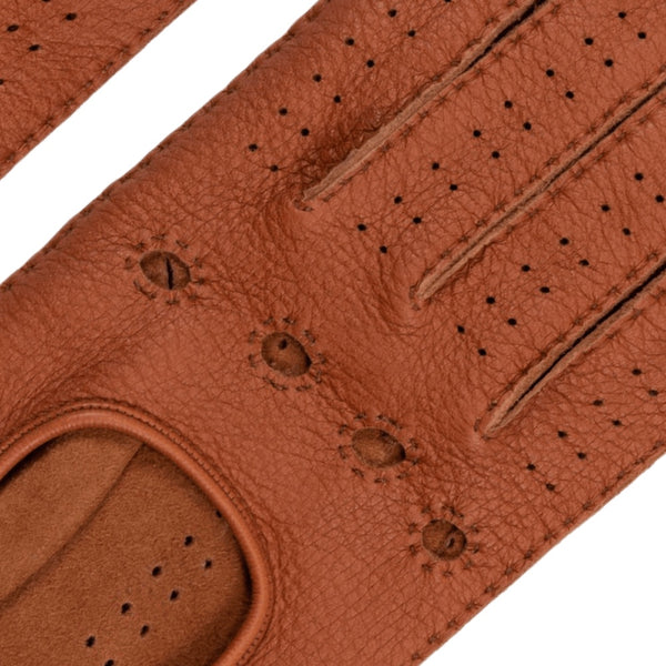 Autohandschuhe Damen Braun - Hirschleder - Handgefertigt in Italien – Luxus Lederhandschuhe - Handgefertigt in Italien – Fratelli Orsini® - 2
