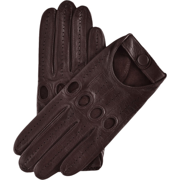 Autohandschuhe Herren Dunkelbraun - Handgefertigt in Italien – Luxus Lederhandschuhe - Handgefertigt in Italien – Fratelli Orsini® - 1
