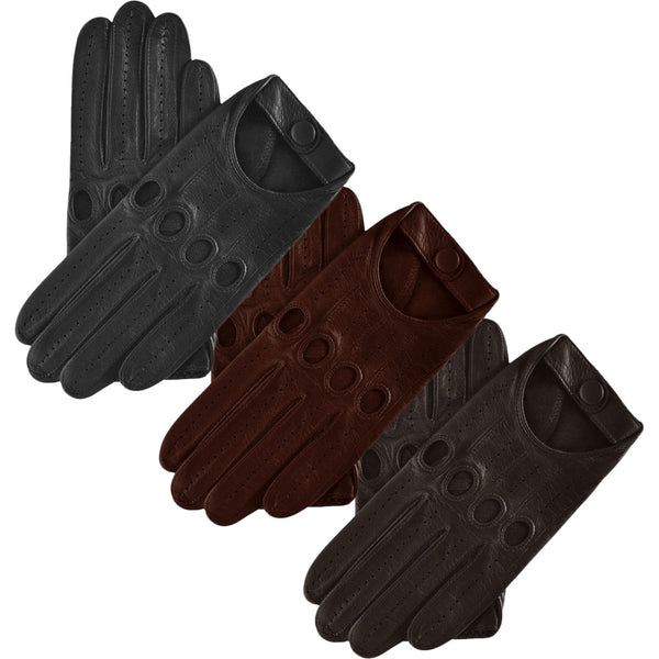 Autohandschuhe Herren Dunkelbraun - Handgefertigt in Italien – Luxus Lederhandschuhe - Handgefertigt in Italien – Fratelli Orsini® - 2