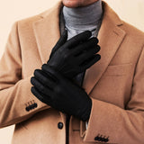 Peccary Lederhandschuhe Schwarz - Kaschmir - Handgefertigt in Italien – Luxus Lederhandschuhe - Handgefertigt in Italien – Fratelli Orsini® - 7