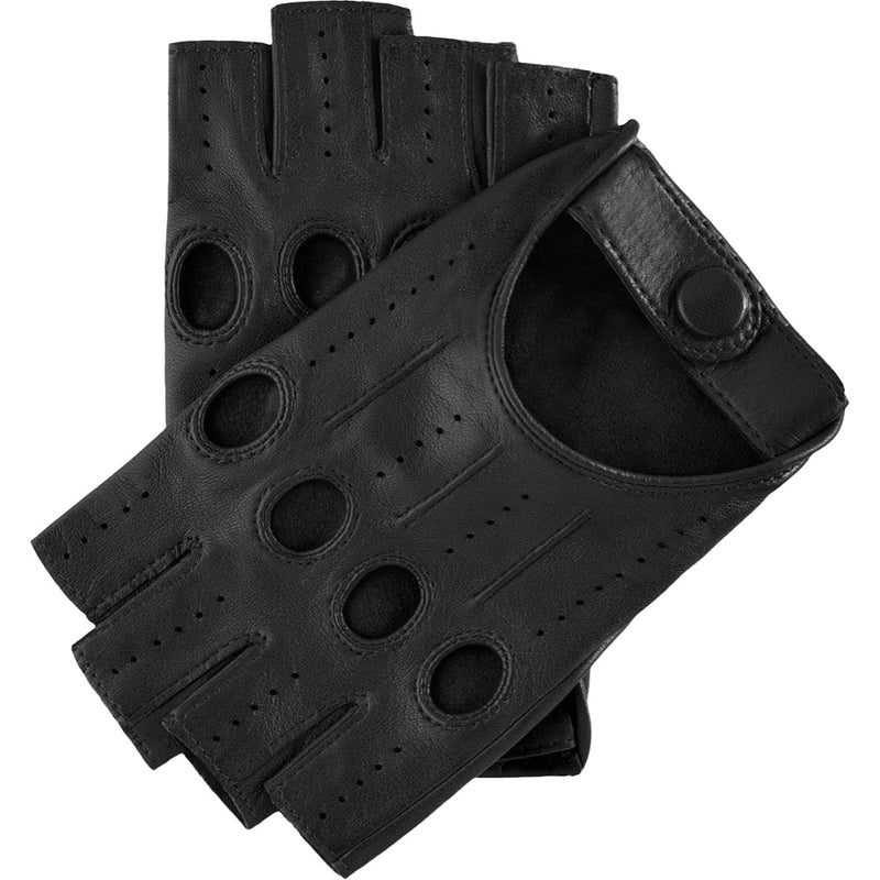 Autohandschuhe Damen Schwarz - Fingerlos - Handgefertigt in Italien – Luxus Lederhandschuhe - Handgefertigt in Italien – Fratelli Orsini® - 1