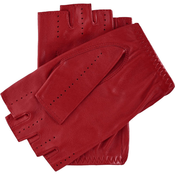 Autohandschuhe Damen Rot - Fingerlos - Handgefertigt in Italien – Luxus Lederhandschuhe - Handgefertigt in Italien – Fratelli Orsini® - 2