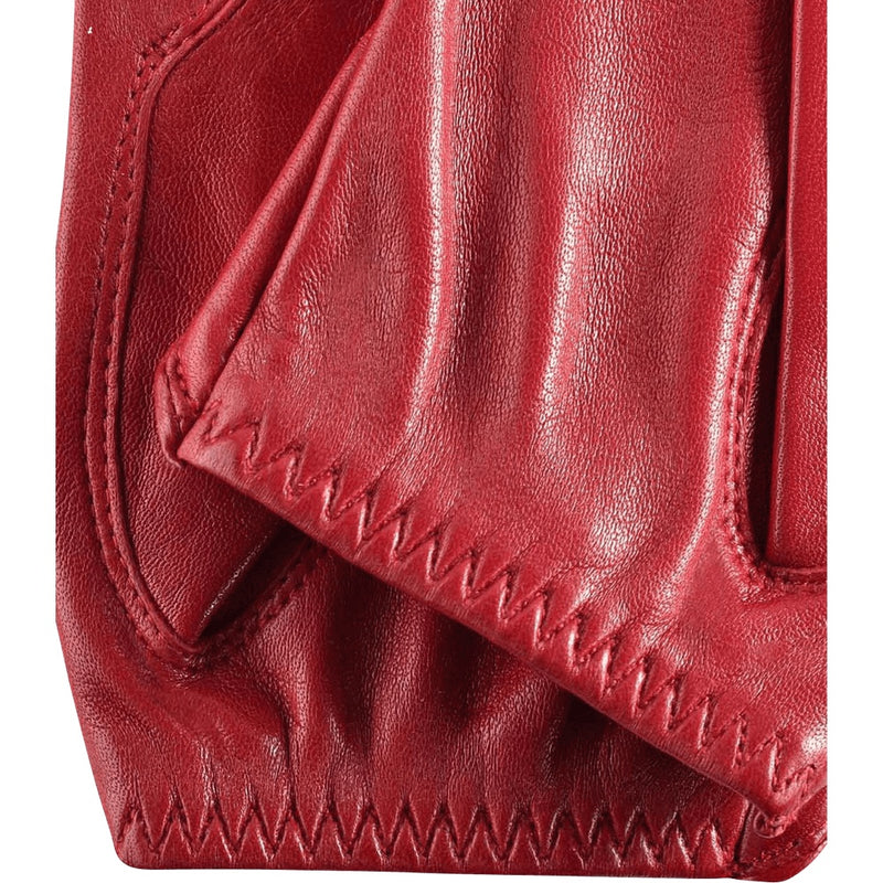 Autohandschuhe Damen Rot - Fingerlos - Handgefertigt in Italien – Luxus Lederhandschuhe - Handgefertigt in Italien – Fratelli Orsini® - 4