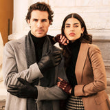 Autohandschuhe Damen Cordovan - Fingerlos - Handgefertigt in Italien – Luxus Lederhandschuhe - Handgefertigt in Italien – Fratelli Orsini® - 5