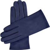 Lederhandschuhe Damen Navy - Seidenfutter - Handgefertigt in Italien – Luxus Lederhandschuhe - Handgefertigt in Italien – Fratelli Orsini® - 1