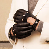 Autohandschuhe Herren Braun - Touchscreen - Handgefertigt in Italien – Luxus Lederhandschuhe - Handgefertigt in Italien – Fratelli Orsini® - 4